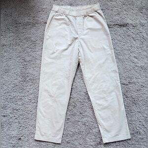 Casual Elastic-Waist Chino Pants